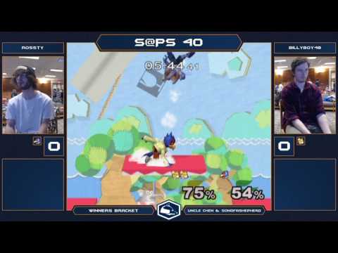 S@PS 40 Melee Singles - Rossty (Falco) VS billyboy48 (Fox) - Winners Bracket