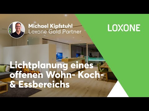 SO planst du Licht in einem offenen Wohn- Koch- & Essbereich  I Loxone [4K]