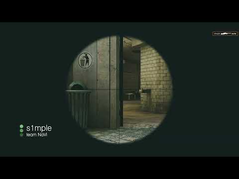 CSGO NaVi s1mple 4 Kills AWP vs forZe Overpass ESL Pro League S17