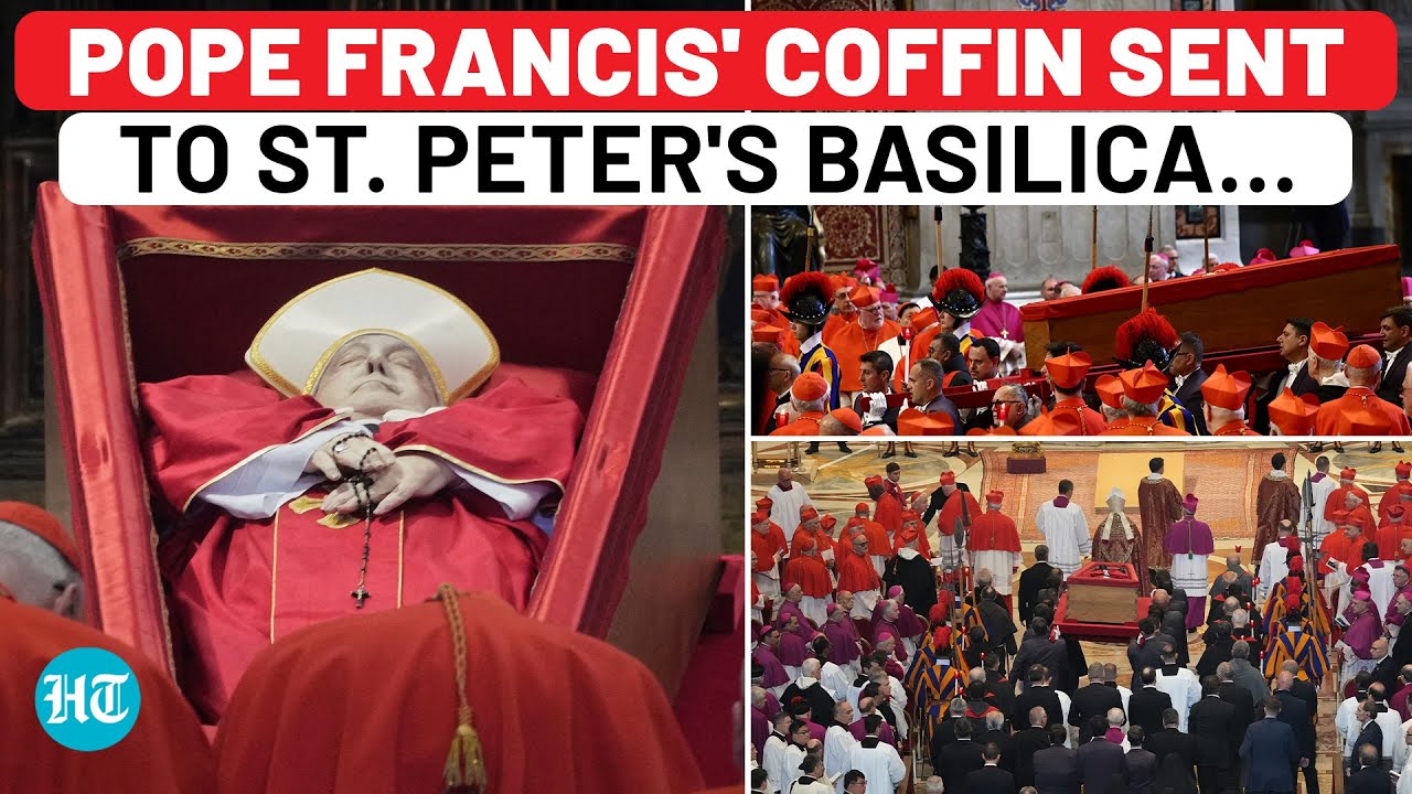 Pope Francis' Coffin Transferred To St. Peter's Basilica, Thousands Pay Tribute