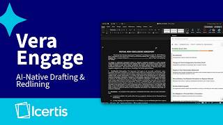 Vera Engage: Agent-driven drafting, redlining, and playbook creation