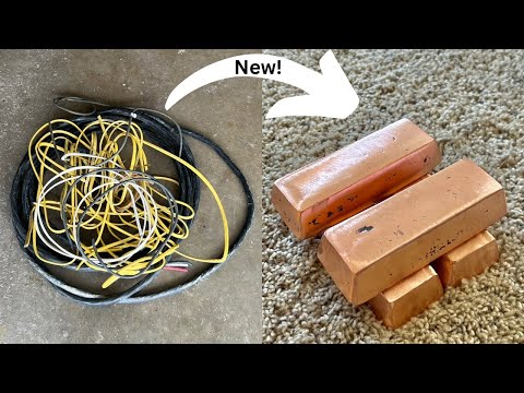 Copper Wire Meltdown! (Old electrical cords)