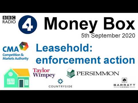 CMA takes on Barratt / Countryside / Persimmon / Taylor Wimpey - Money Box - BBC Radio 4 - 5/9/20