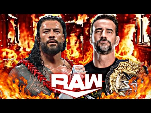 Roman Reigns vs CM Punk Wwe Raw Netflix 1 Feb 2026 Wwe2k25 Simulation - FULL MATCH