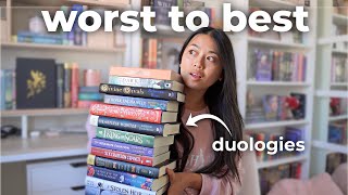every single duology I've read... from worst to best 📚⭐️