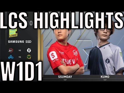 LCS Highlights ALL GAMES Week 1 Day 1 Summer 2020 100 vs EG, C9 vs FLY
