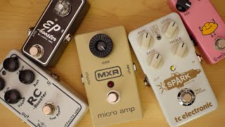 Video thumbnail for ギター用定番ブースター5機種を徹底比較レビュー！【Xotic・MXR・tc electronic・Effects Bakery】 by がくちゃんねる