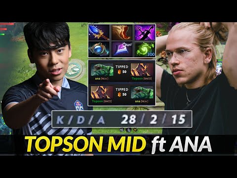 Topson 28kills Silencer ft Ana Tide Carry