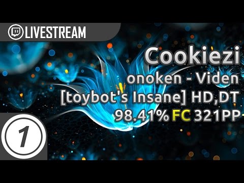 Cookiezi | onoken - Viden [toybot's Insane] +HD,DT | 98.41% 321pp