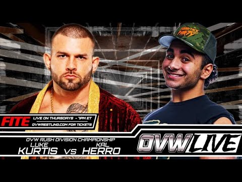 Kal Herro vs Luke Kurtis. OVW Rush Division Title Match. OVW tv 12.01.2022