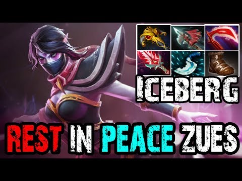 Iceberg [Templar Assassin] How to Destroy Enemy Zues Midlane | Dota 2 Highlight