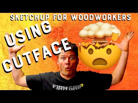 Cut Face - Sketchup for Woodworkers Tutorial 7