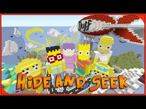 Minecraft Xbox - Hide and Seek - Simpsons!