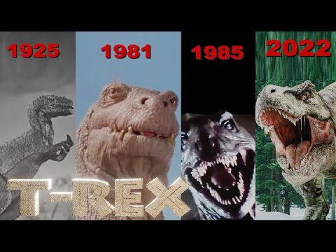 Evolution of Dinosaur T - REX in movies (1925 - 2022)
