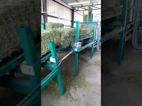 Alfalfa bale to 3/8 or 10 mm cube pellet