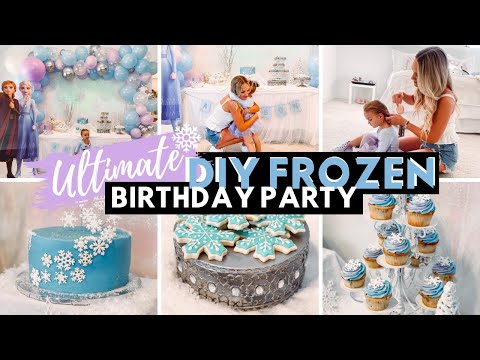 DIY FROZEN BIRTHDAY PARTY IDEAS | DIY FROZEN BIRTHDAY PARTY DECORATIONS | Amanda Little