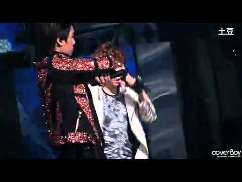 [Fancam] 120420 EXO-K KBS Music Bank MAMA (Chanyeol Focused)