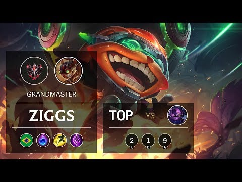 Ziggs Top vs Kennen - BR Grandmaster Patch 9.18