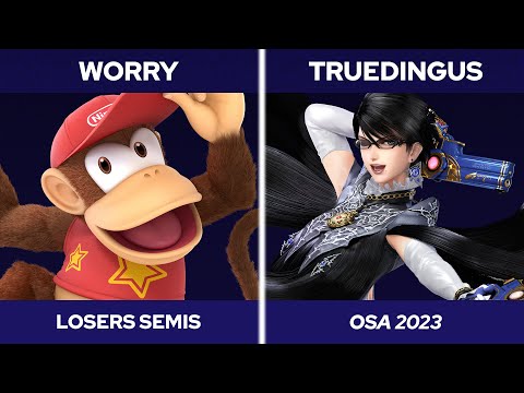 OSA 2023 Singles Losers Semis - worry (Diddy Kong) vs. TrueDingus (Bayonetta) - SSBU Tournament