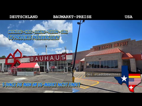Baumarkt-Preise im Vergleich | Bauhaus vs Home Depot