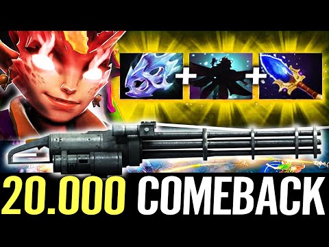 🔥 Dark Willow Machine Gun 20.000 Gold Comeback — Moonshard + Aghanim Imba Support Dota 2 Pro