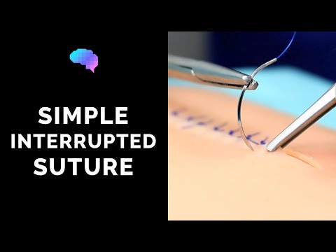Simple interrupted suture (wound suturing) - OSCE Guide