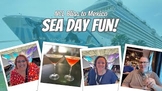 How We Spent Another Perfect Sea Day on NCL Bliss While Cruising to Mexico🍷🌊