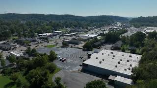 Unique Aerial View® - Featuring Hamilton Services painted parking lot at Crunch Fitness - Knoxville