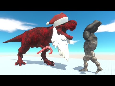 SANTA T-REX against EVERY UNIT - Animal Revolt Battle Simulator
