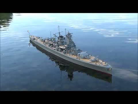Maiden trip of the Graupner Graf Spee scale 1 to 128