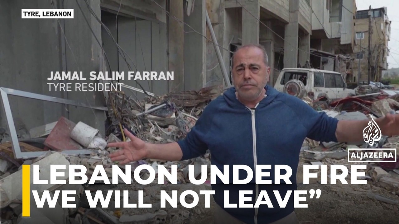 Lebanese civilians refuse to flee as Israel bombards southern Lebanon