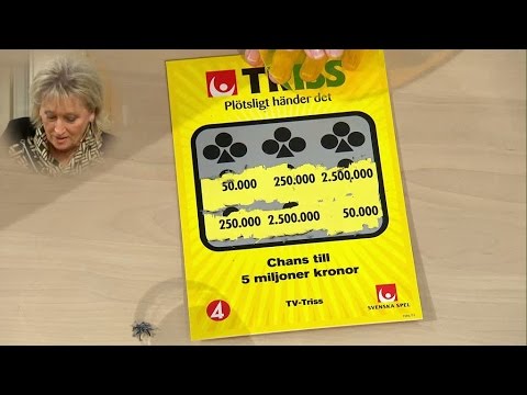 Rose-Marie Geuken skrapar Triss - Nyhetsmorgon (TV4)