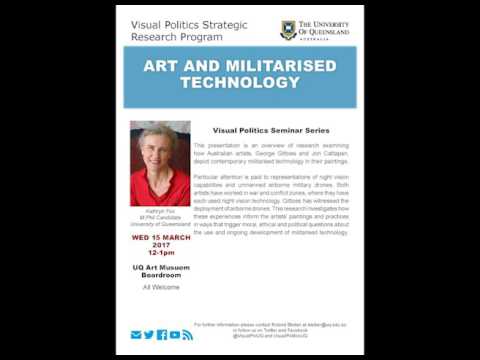 Visual Politics Seminar Series Semester I 2017 - Kathryn Fox