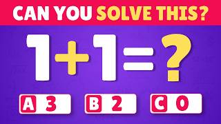 Mixed Math Quiz for Kids | 🎯✅🏆 Kindergarten Math Easy Quiz from Easy to Impossible!
