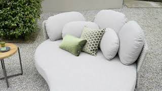 Apple Bee Chill Out Daybed | Taupe Rope | 224x150 cm | Smoked Grey
