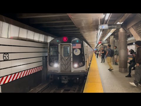 BMT: R160A (R) to Forest Hills-71 Av Approaching Lexington Av-63 St (5/10/2025)