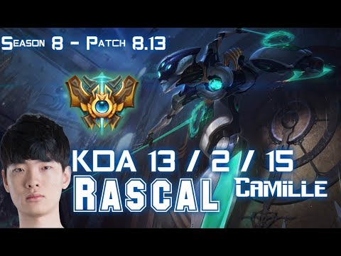 Rascal CAMILLE vs RUMBLE Top - Patch 8.13 KR Ranked