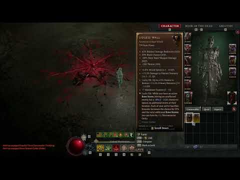 Diablo 4 Bone Spear Necro Solo NM 100 - Path of the Blind No Death