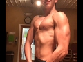 15 year old bodybuilder posing. 8 weeks out.