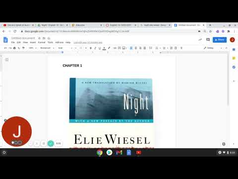 Night Chapter 1 Read Aloud