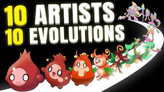 10 Artists Evolve my Pokemon 10 Times