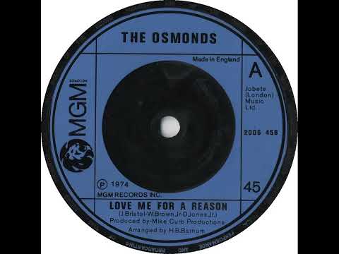UK New Entry 1974 (184) Osmonds - Love Me For A Reason