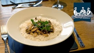 Classic mushroom stroganoff - a true pub dish with Meadowland