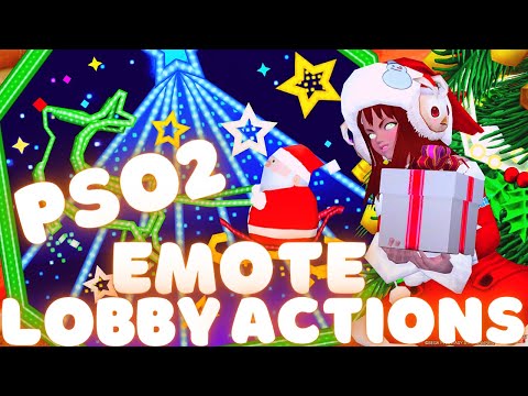 PSO2 487: Ichika & Tetra Pose Emote Lobby Action