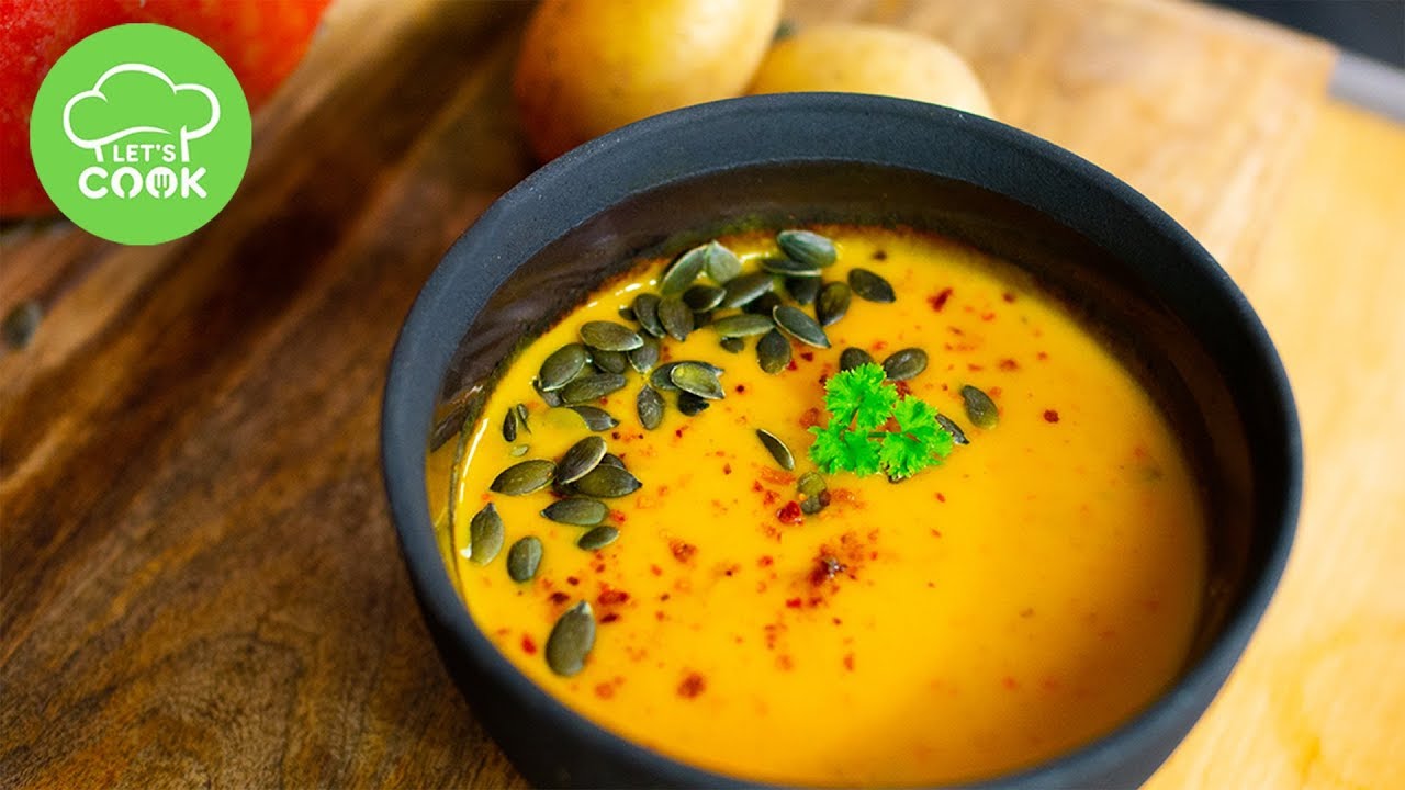 KÜRBISCREMESUPPE MIT KARTOFFELN - Einfache Rezepte