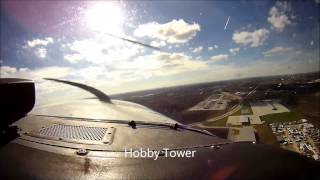 preview picture of video 'Flying VFR from Houston Hobby to Sugar Land in a C172'