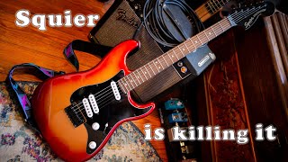 Video thumbnail for 2021 Fender Squier Contemporary Stratocaster Special HT Hardtail in Sunset Metallic Unboxing & Demo by saysheate