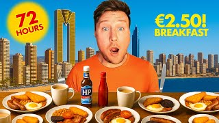I Ate NOTHING but Full English Breakfasts in Benidorm for 72 Hours!