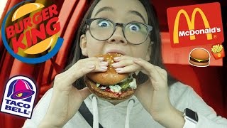 VEGAN FAST FOOD + Taste Test (McDonald's, Burger King, Taco Bell) | Fiona Frills