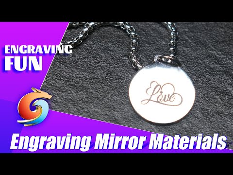 How to use diode lasers engraving mirror materials | Diode laser stainless steel engraving